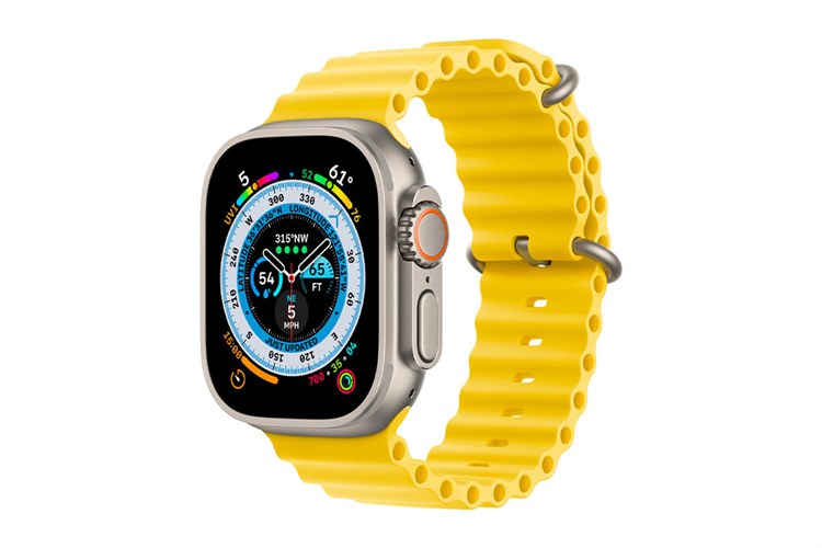 Đồng hồ thông minh Apple Watch Ultra GPS + Cellular 49mm viền Titanium dây Ocean Màu Vàng