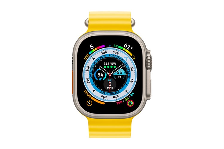 Đồng hồ thông minh Apple Watch Ultra GPS + Cellular 49mm viền Titanium dây Ocean Màu Vàng