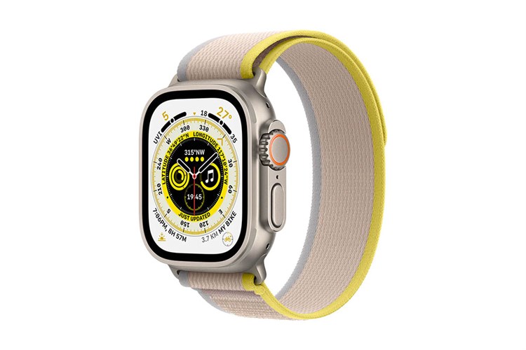 Đồng hồ thông minh Apple Watch Ultra GPS + Cellular 49mm viền Titanium dây Trail size S/M Màu Màu be