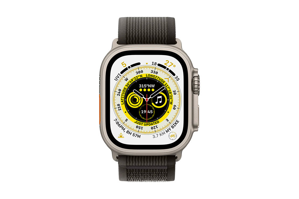 Đồng hồ thông minh Apple Watch Ultra GPS + Cellular 49mm viền Titanium dây Trail size M/L Màu Đen