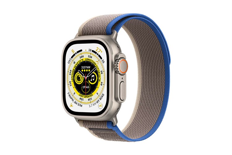 Đồng hồ thông minh Apple Watch Ultra GPS + Cellular 49mm viền Titanium dây Trail size M/L Màu Xám