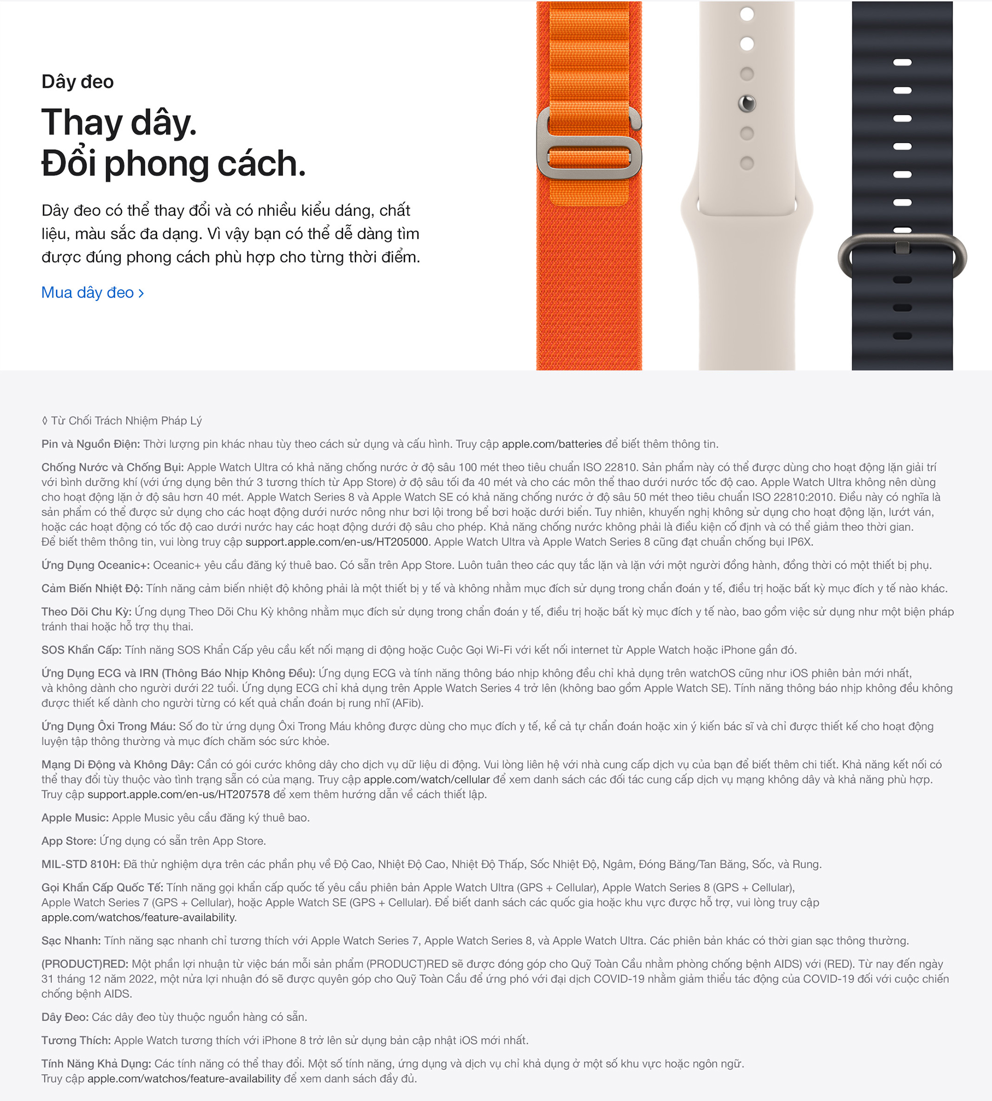 Apple Watch Ultra LTE 49mm Trail Loop - Dây đeo