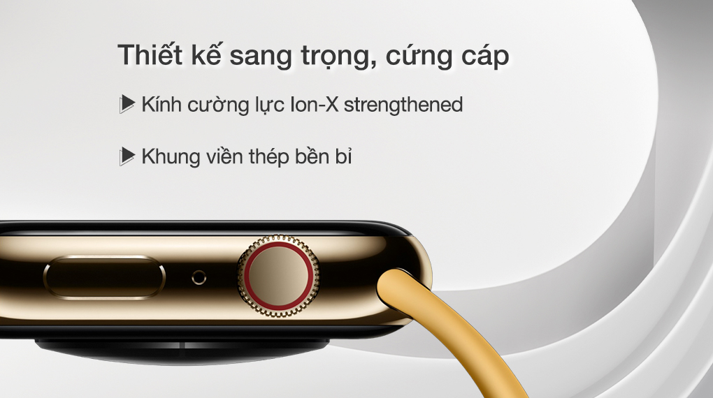 Apple Watch S8 LTE 41mm viền thép - Thiết kế