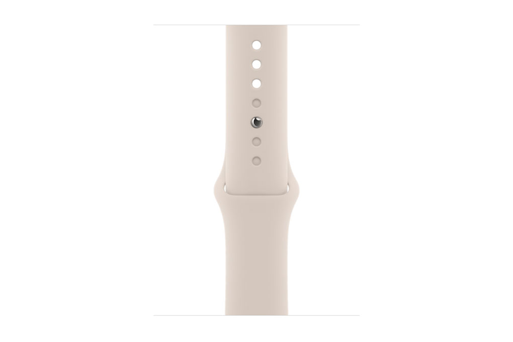 Đồng hồ thông minh Apple Watch Series 8 GPS + Cellular 45mm viền thép dây thể thao Màu Trắng Starlight