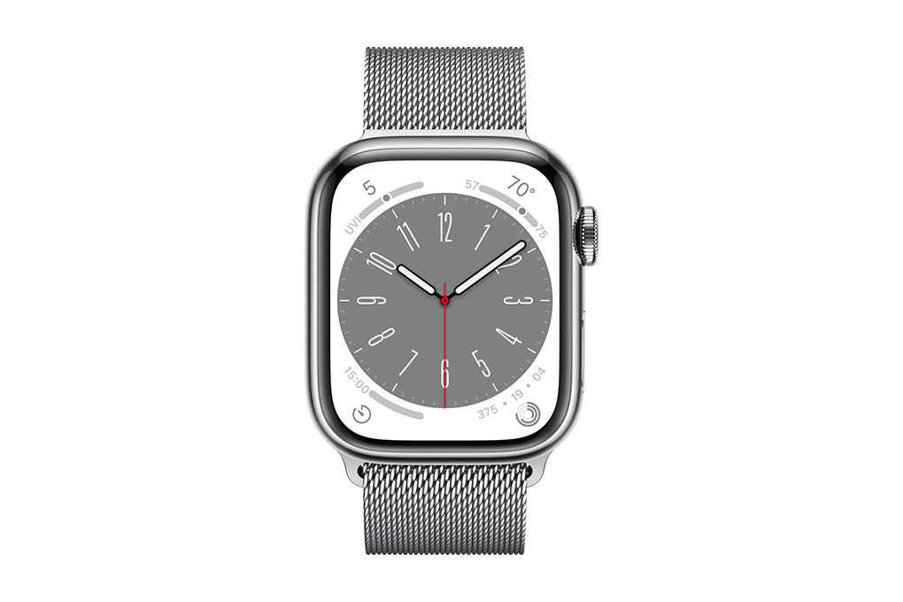 Đồng hồ thông minh Apple Watch Series 8 GPS + Cellular 41mm viền thép dây thép Màu Bạc