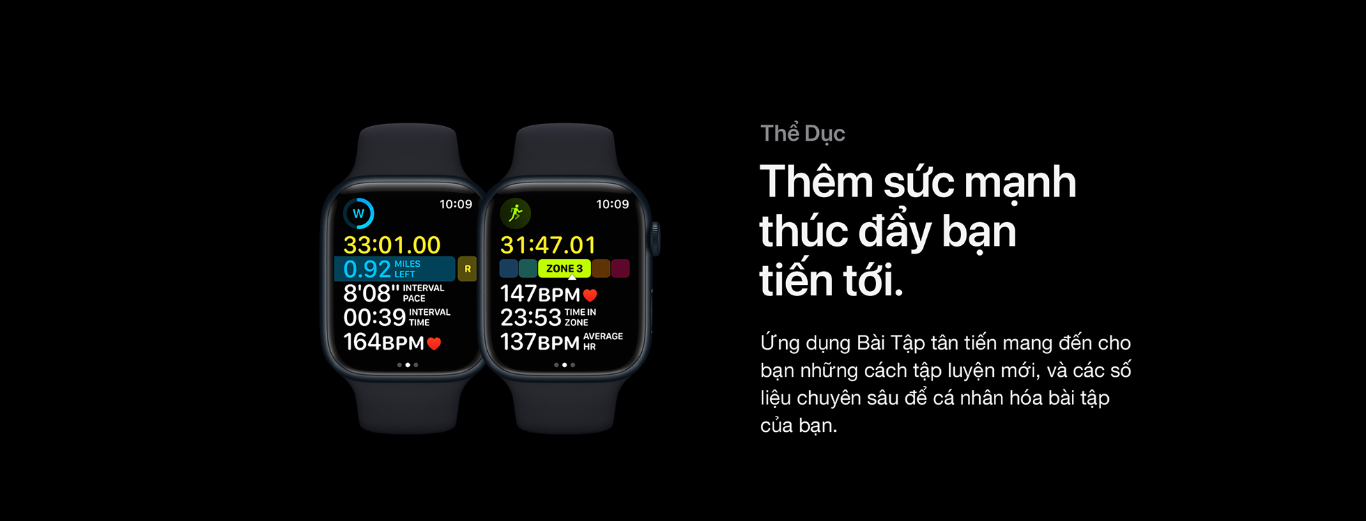 Apple Watch S8 GPS + Cellular 41mm dây thép - Thể dục