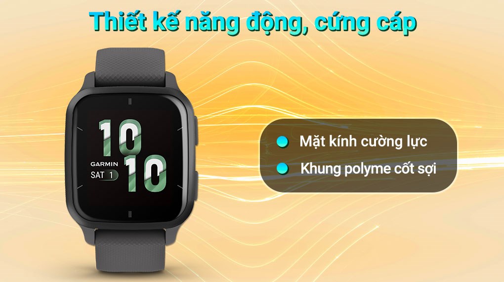 Garmin Venu SQ 2 Music 40.6mm dây silicone