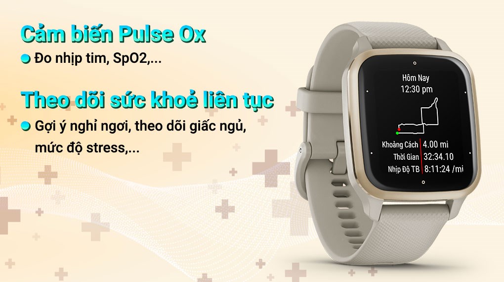 Garmin Venu SQ 2 Music 40.6mm dây silicone