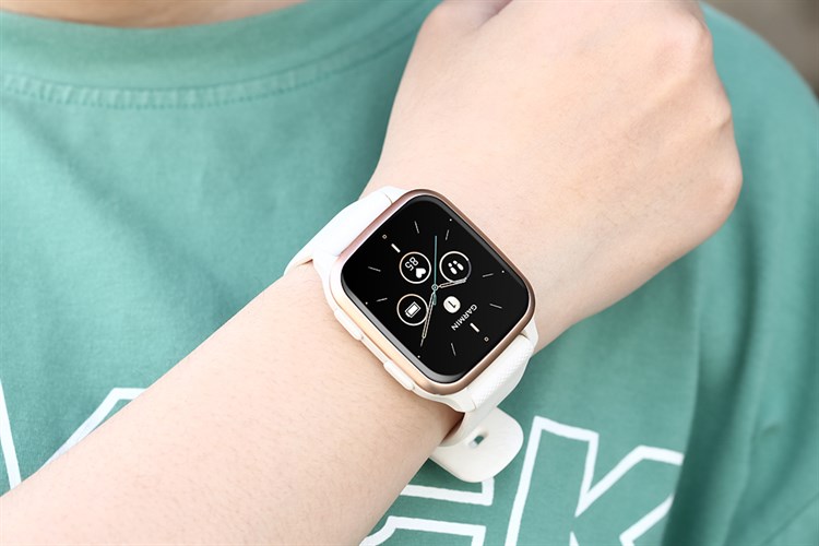 Garmin Venu SQ 2 Music 40.6mm dây silicone Màu Kem