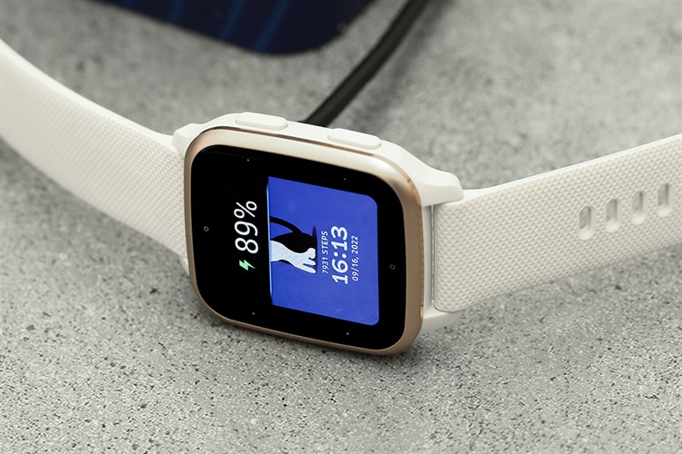 Garmin Venu SQ 2 Music 40.6mm dây silicone Màu Kem