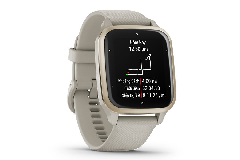 Garmin Venu SQ 2 Music 40.6mm dây silicone Màu Xám
