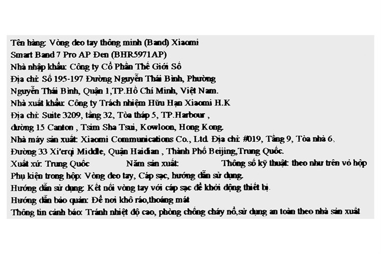 Vòng đeo tay thông minh Mi Band 7 Pro Màu Đen