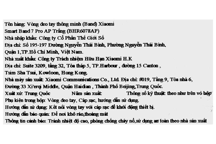Vòng đeo tay thông minh Mi Band 7 Pro Màu Trắng