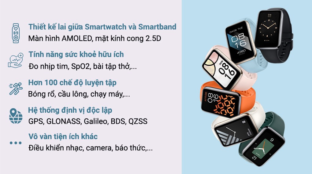Vòng đeo tay thông minh Mi Band 7 Pro Trắng