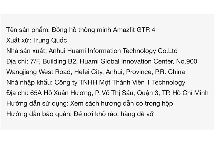 Đồng hồ thông minh Amazfit GTR 4 46mm Màu Nâu