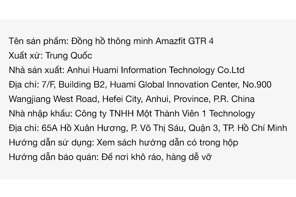 Đồng hồ thông minh Amazfit GTR 4 46mm Màu Nâu