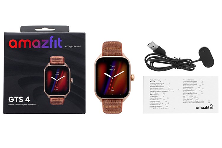 Đồng hồ thông minh Amazfit GTS 4 42.7mm Màu Nâu