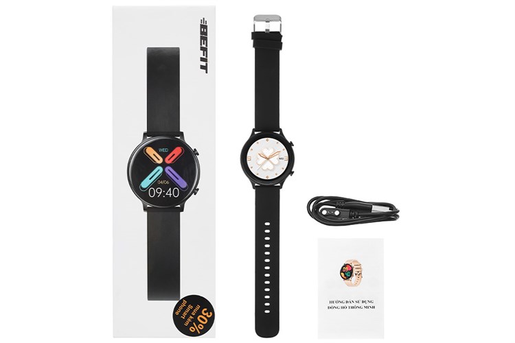 Đồng hồ thông minh BeFit Sporty 2 44.5mm Màu Đen