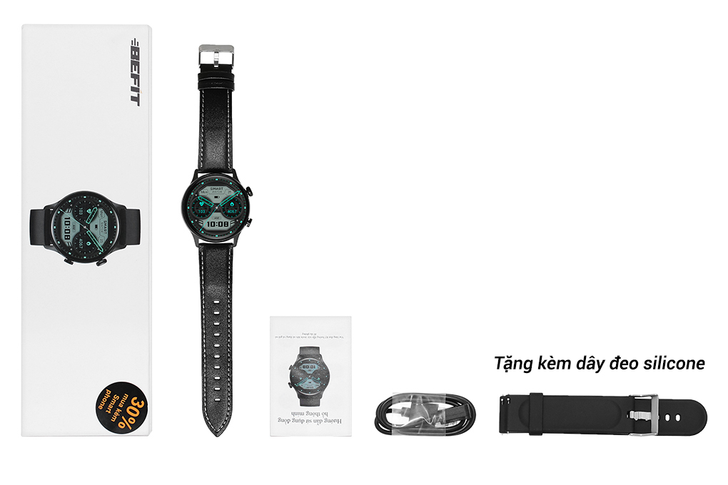 Đồng hồ thông minh BeFit Sporty 2 Pro 44.8mm Màu Đen