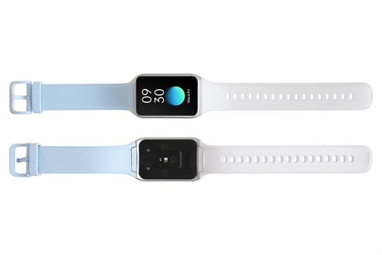 Vòng đeo tay thông minh Oppo Band 2 dây silicone Trắng - Xanh Màu Trắng - Xanh