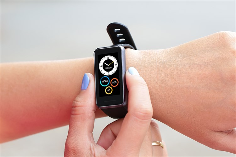 Vòng đeo tay thông minh realme Band 2 Đen Màu Đen