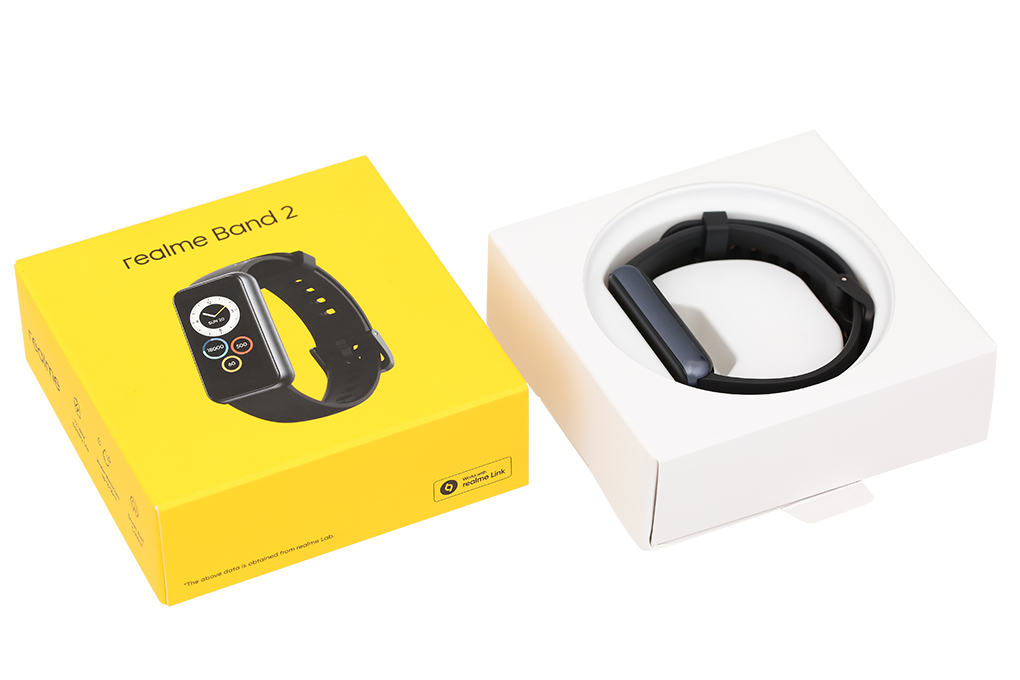 Vòng đeo tay thông minh realme Band 2 Đen Màu Đen