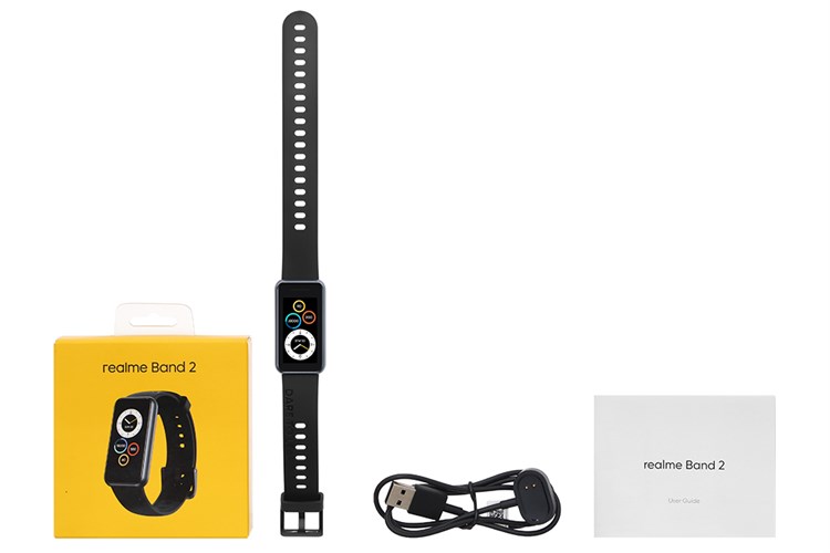 Vòng đeo tay thông minh realme Band 2 Đen Màu Đen