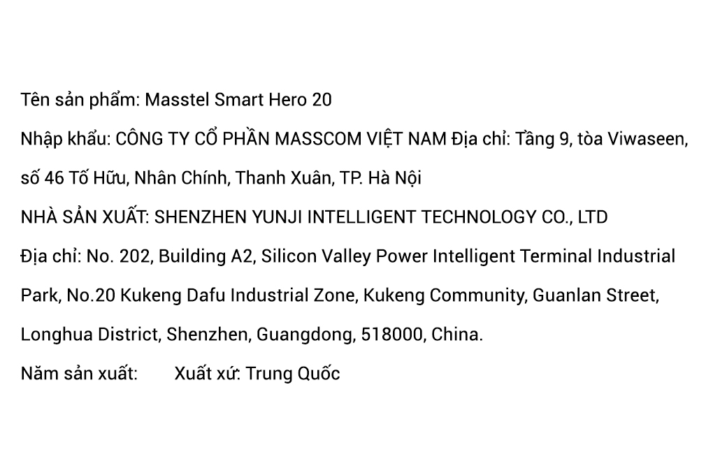 Đồng hồ định vị trẻ em Masstel Smart Hero 20 Màu Đen