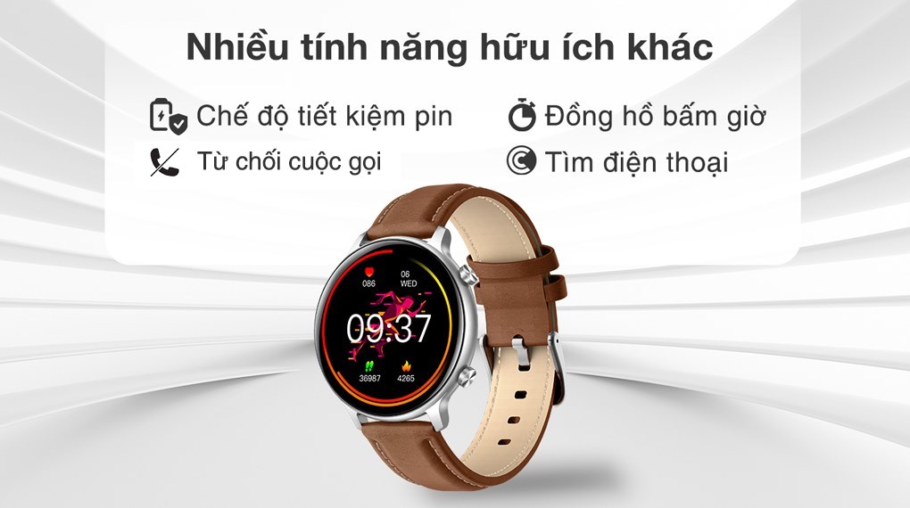 Đồng hồ thông minh BeFit Sporty 2 44.5mm Nâu