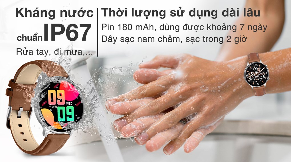 Đồng hồ thông minh BeFit Sporty 2 44.5mm Nâu