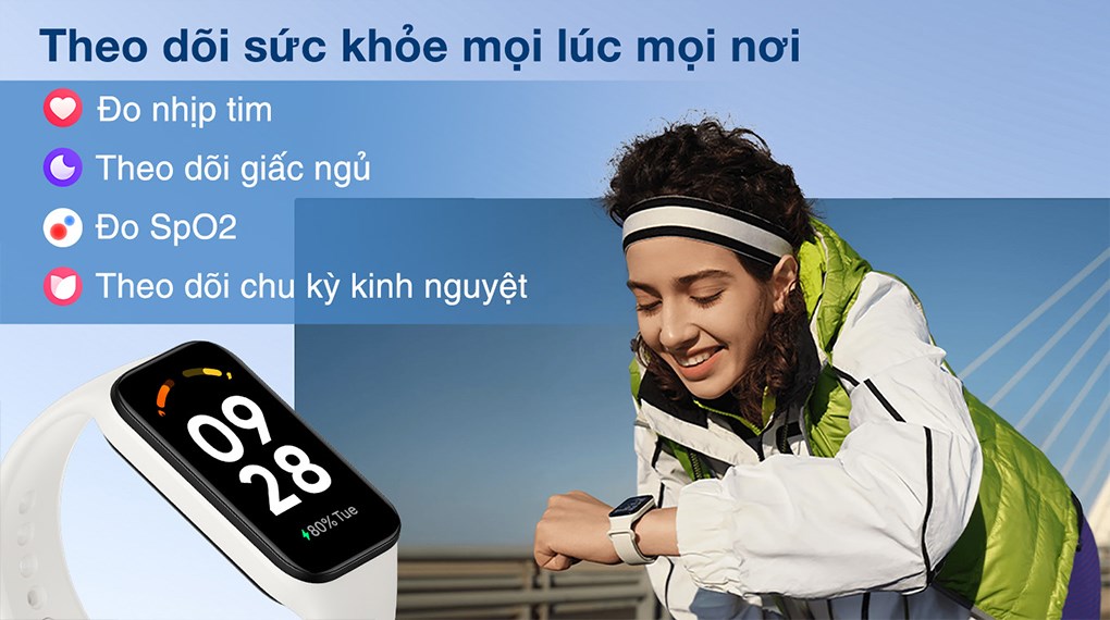 Vòng đeo tay thông minh Redmi Band 2 - Chức năng sức khỏe