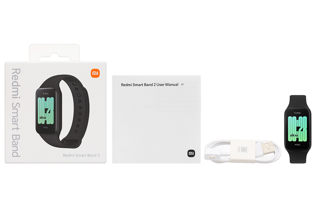 Vòng đeo tay thông minh Xiaomi Redmi Band 2 Màu Đen