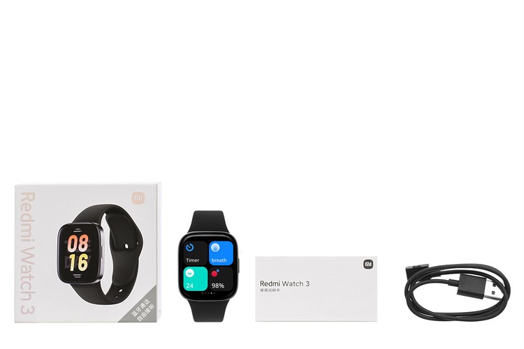 Đồng hồ thông minh Xiaomi Redmi Watch 3 42.6mm Màu Đen