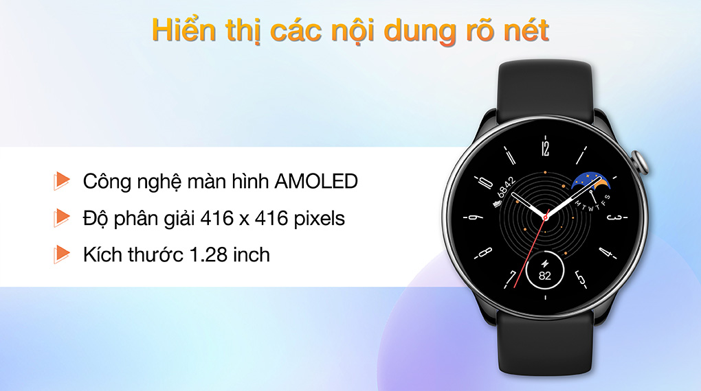 Đồng hồ thông minh Amazfit GTR mini - Màn hình