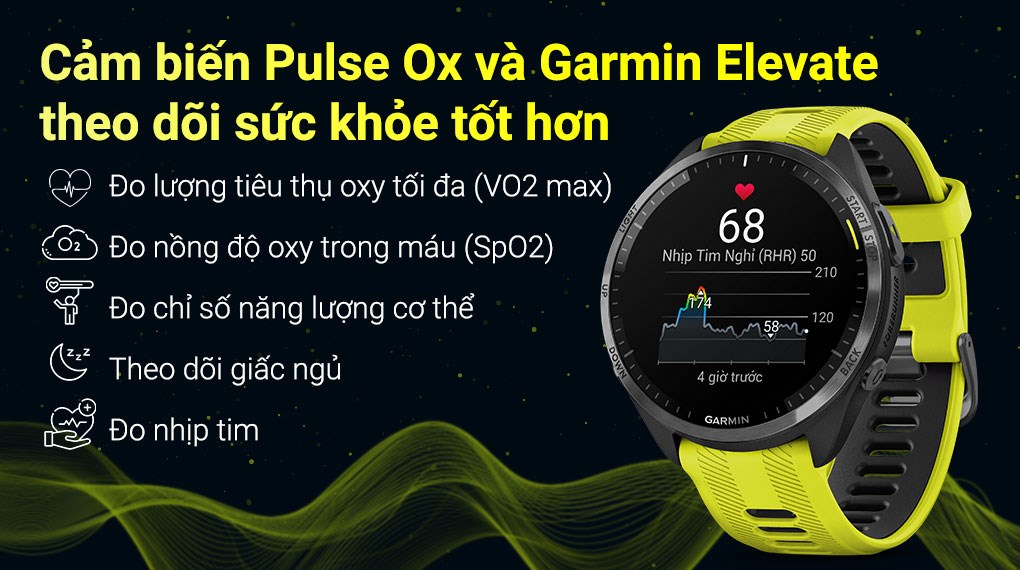 Garmin Forerunner 965 47.2mm dây silicone