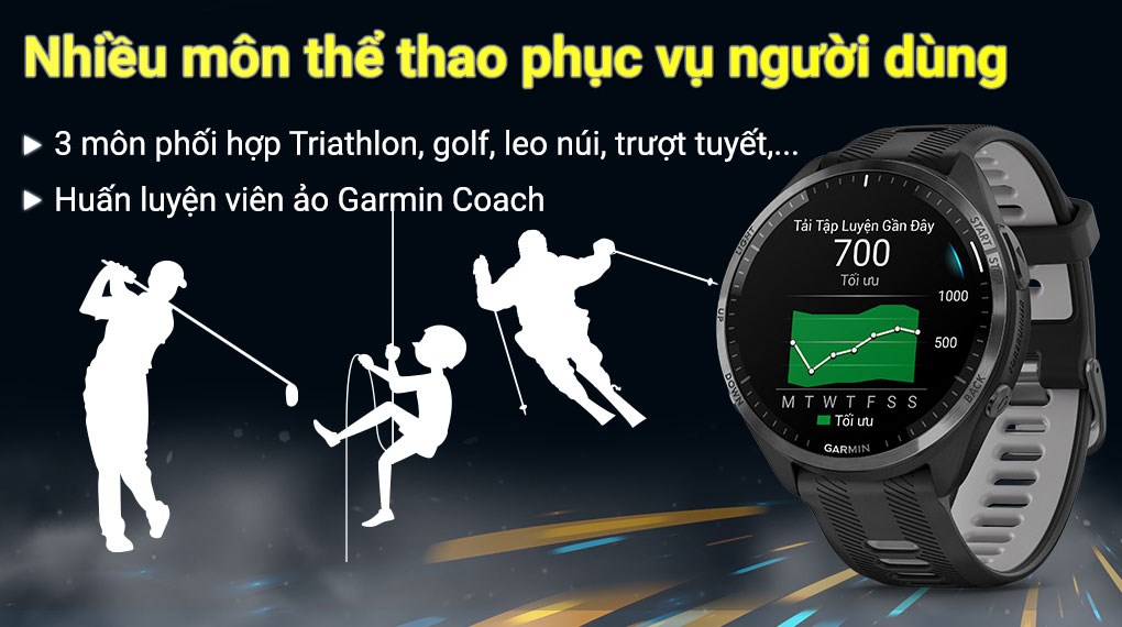 Garmin Forerunner 965 47.2mm dây silicone