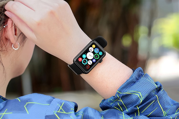 BeFit WatchFit 46.7mm dây silicone Màu Đen