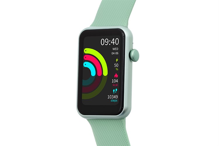 BeFit WatchFit 46.7mm dây silicone Màu Xanh lá