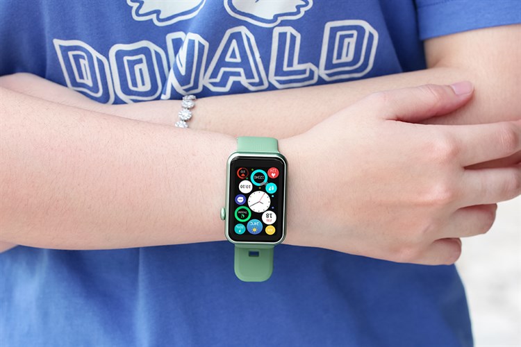 BeFit WatchFit 46.7mm dây silicone Màu Xanh lá