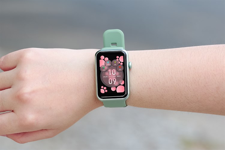 BeFit WatchFit 46.7mm dây silicone Màu Xanh lá