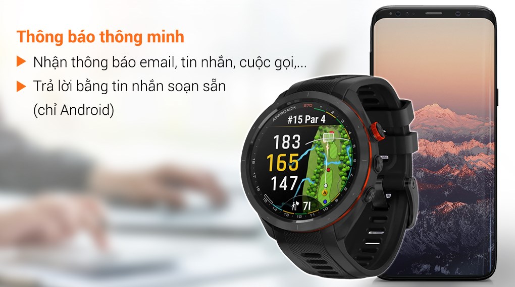 Garmin Golf Approach S70 47mm dây silicone