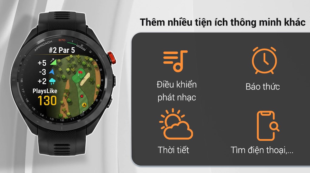 Garmin Golf Approach S70 47mm dây silicone