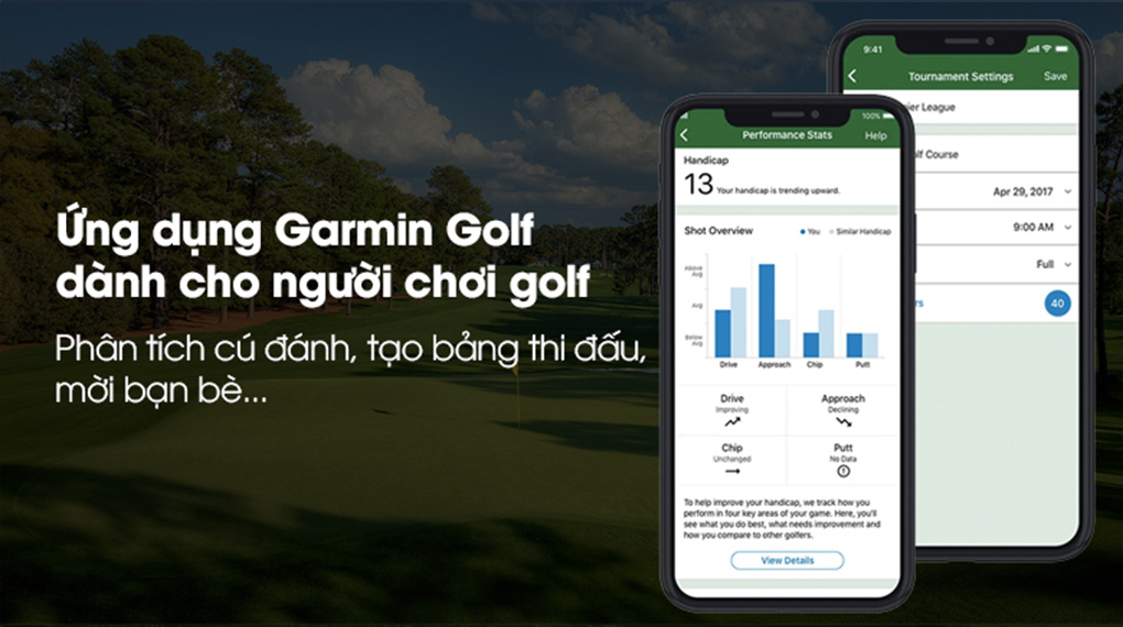 Garmin Golf Approach S70 - Ứng dụng Garmin Golf