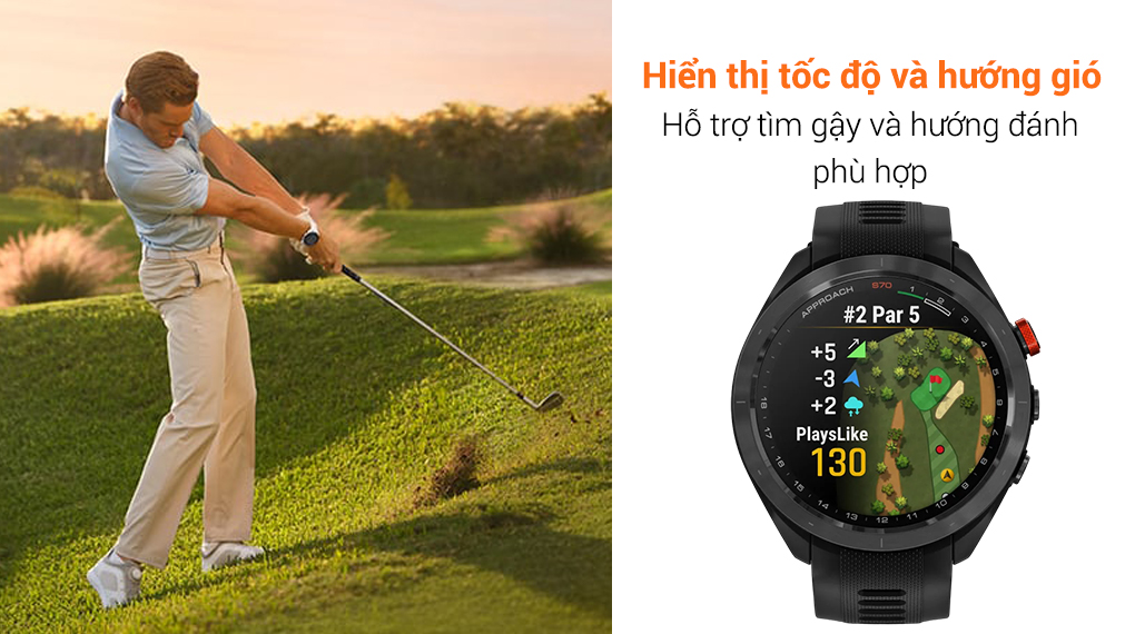 Garmin Golf Approach S70 - Tính năng Caddie ảo