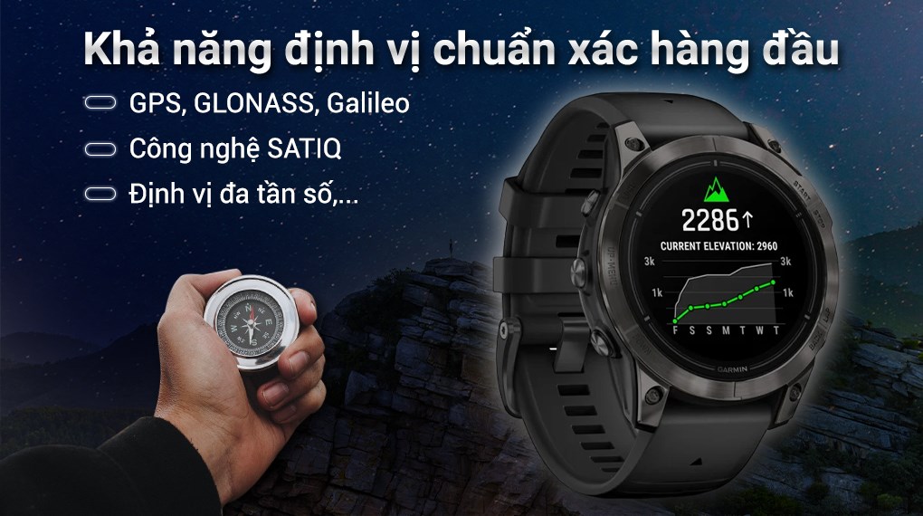 Đồng hồ thông minh Garmin Epix Pro Gen 2 47mm Đen