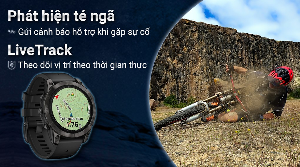 Đồng hồ thông minh Garmin Fenix 7 Pro Solar Titanium 47mm