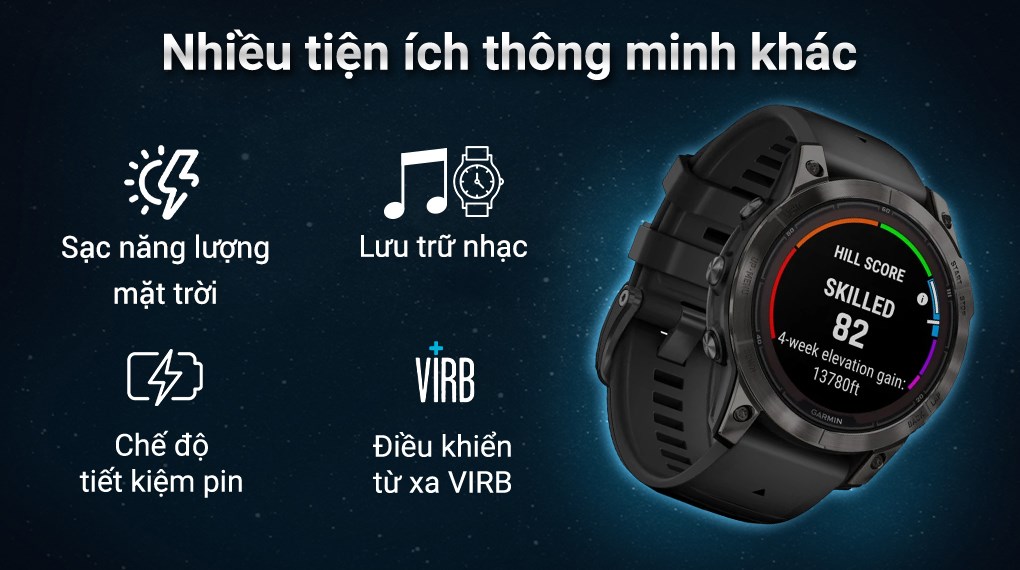 Đồng hồ thông minh Garmin Fenix 7 Pro Solar Titanium 47mm