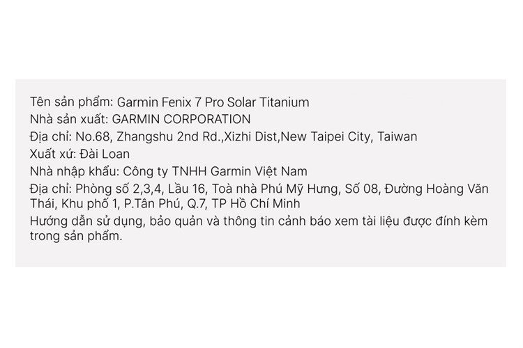 Đồng hồ thông minh Garmin Fenix 7 Pro Solar Titanium 47mm Màu Đen