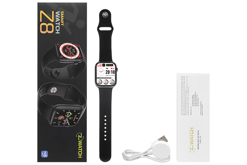 Đồng hồ thông minh Zwatch Z8 45mm Màu Đen