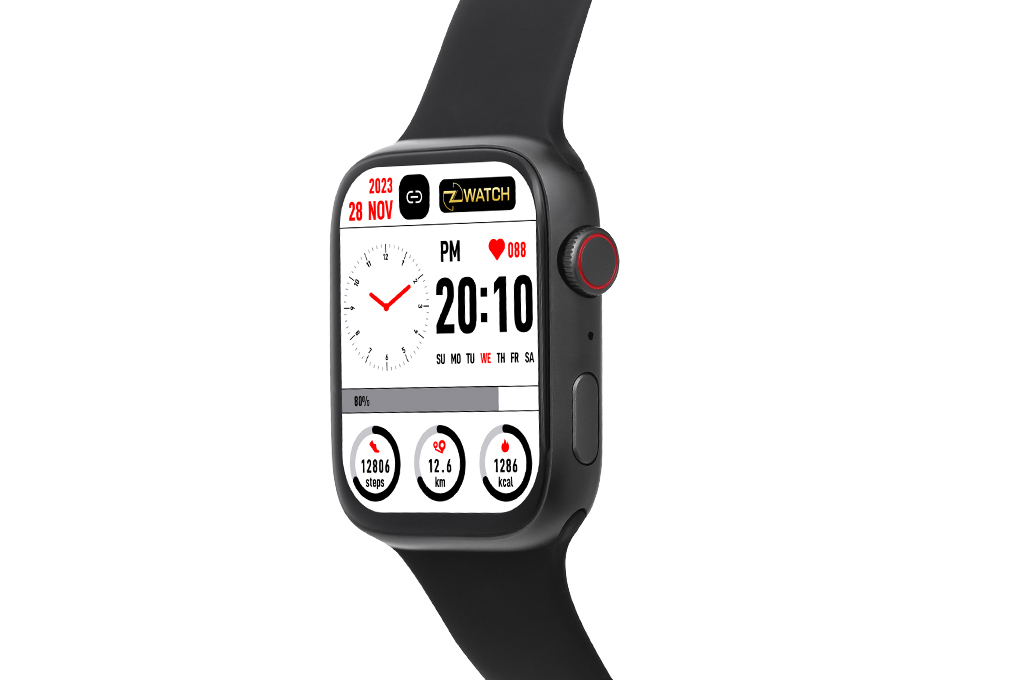 Đồng hồ thông minh Zwatch Z8 45mm Màu Đen